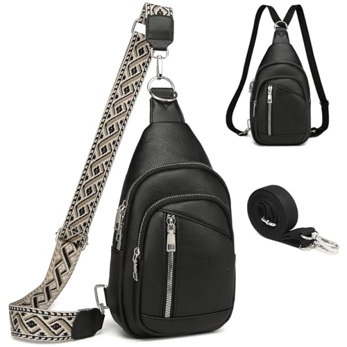 Travistar Brusttasche Sling Bag Damen Herren 2 In