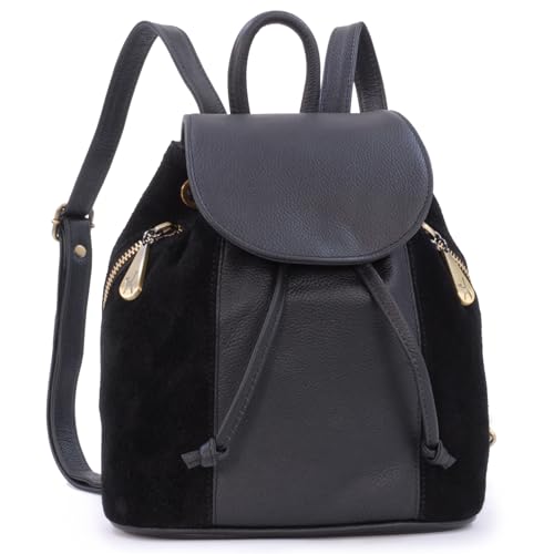 Catwalk Collection Handbags Damen Rucksackhandtasche Klein Rucksack Elegant