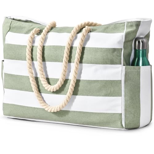 Oscaurt Strandtasche Canvas Tote Bag Shopper Tasche Damen
