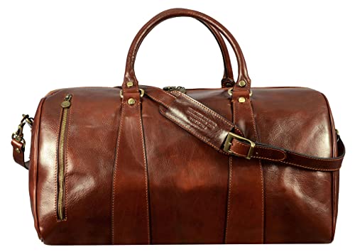 Reisetasche Leder Damen Herren Weekender Edle Reisetaschen Elegant