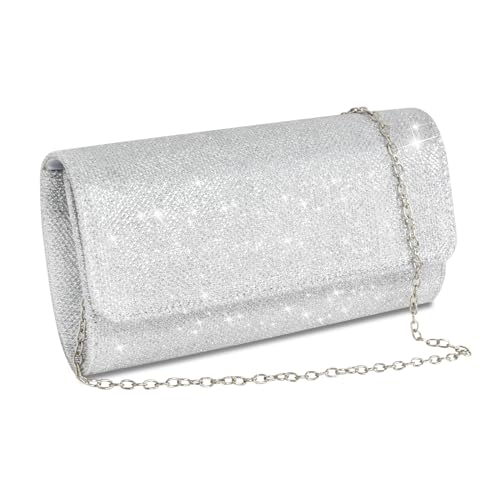 Kettentasche Damen Clutch Glitzer Elegante Envelope Tasche Glitzer