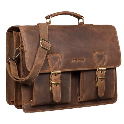 Stilord Jeffrey Lehrertasche Aktentasche Leder Gro E Vintage