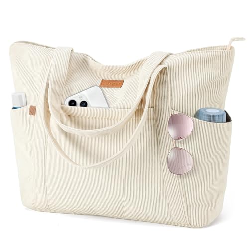 Lekespring Cord Tasche Damen Gro Tote Bag Strandtasche