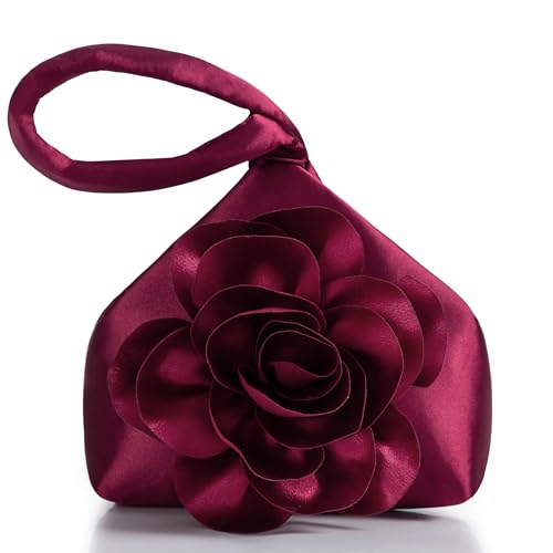 Babeyond Handtasche Damen Mit Rosenverzierung Elegante Clutch F