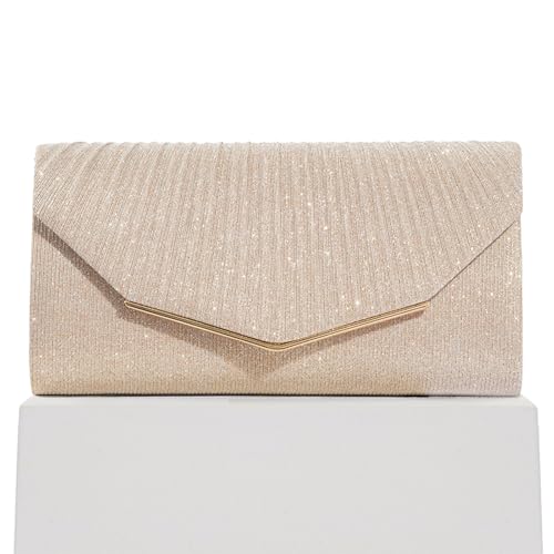 Sertay Elegante Envelope Tasche Funkeln Abendtasche Abnehmbarer Kette