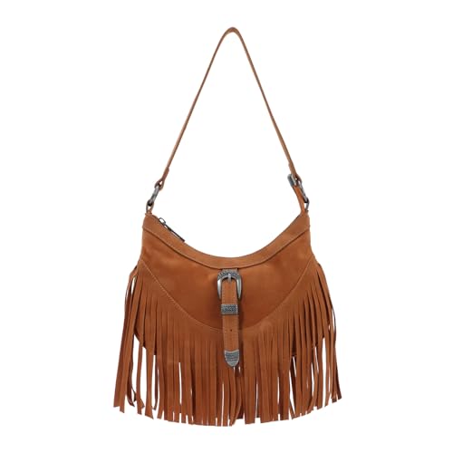 Eveout Damen Fransen Umh Ngetasche Western Style Wildleder