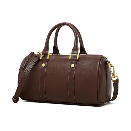 Morefarther Handtasche Damen Klein Echtes Leder Henkeltasche Schultertasche