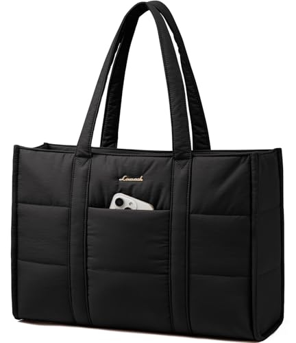 Lovevook Handtasche Damen Gro Puffer Laptoptasche 15 6