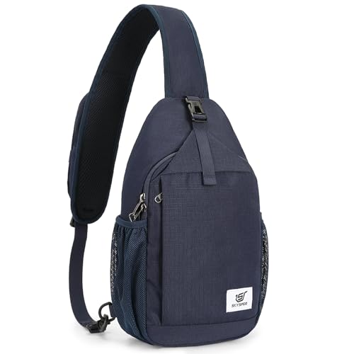 Skysper Schultertasche Brusttasche Crossbody Sling Bag Anti Diebstahl