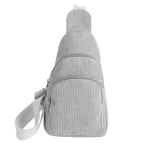 Gusxppd Crossbody Damen Klein Brusttasche Cord Sling Bag