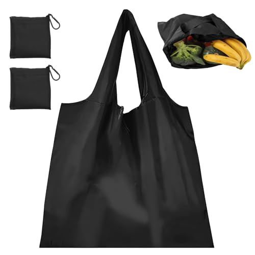 Miunpri Einkaufstasche Faltbar Tote Bag 2 Pcs Jutebeutel