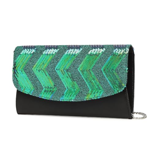 Miss Lulu Clutches Damen Kleine Kettentasche Damen Brieftaschen