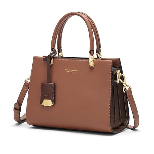 Cnoles Elegante Leder Damen Handtaschen Top Handle Satchel
