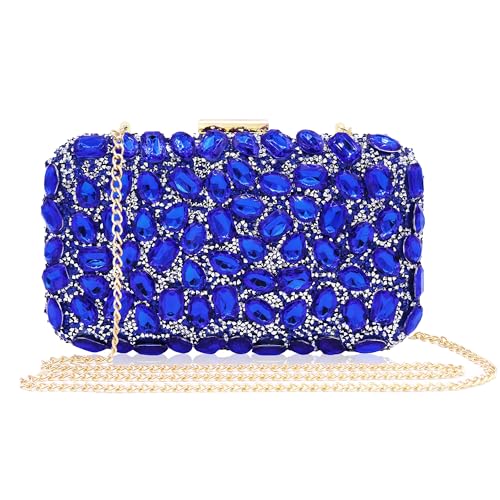 Milisente Clutch F R Damen Glitzernde Strasssteine Abendtasche