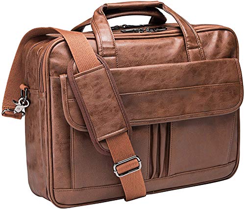 Seyfocnia Herren Business Reise Aktentasche Leder Handmade Messenger