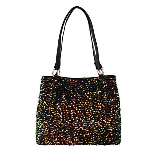 Meliyya Damen Pailletten Henkeltasche Glitzer Schultertasche Gl Nzende