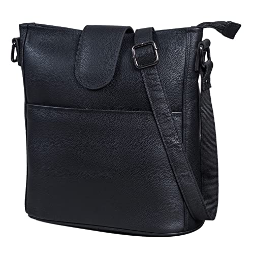 Leabags Leder Handtasche Damen I Premium Echtleder Umh