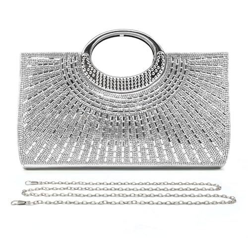 Pahajim Abendtasche Damen Glitzer Kleine Tasche Mit Strass
