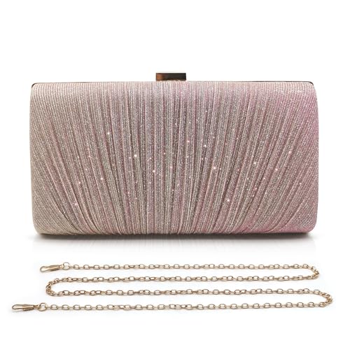 Pahajim Damen Clutch Glitzer Tasche Abendtasche Damen Elegante