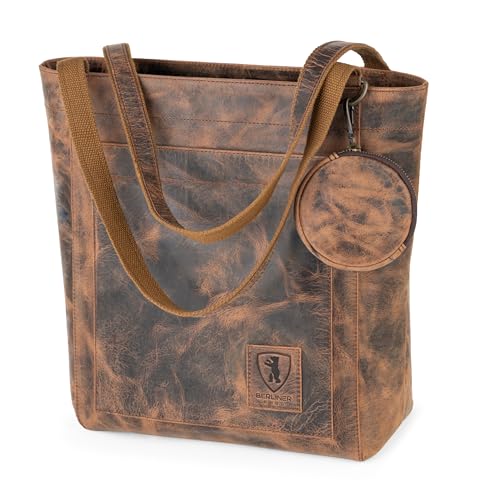 Berliner Bags Vintage Shopper Seville Henkeltasche Aus Leder