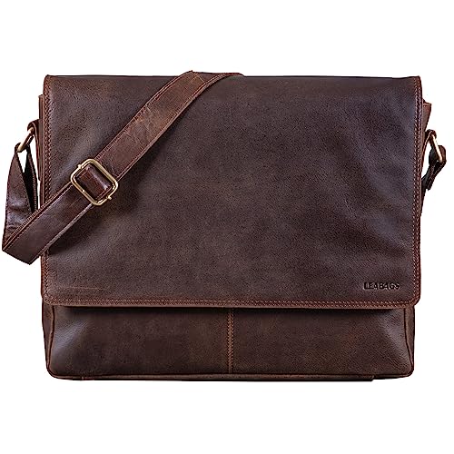 Leabags Messenger Bag Oxford Echtleder Umh Ngetasche Herren