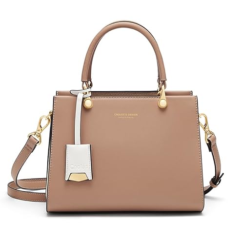 Cnoles Elegante Leder Damen Handtaschen Top Handle Satchel