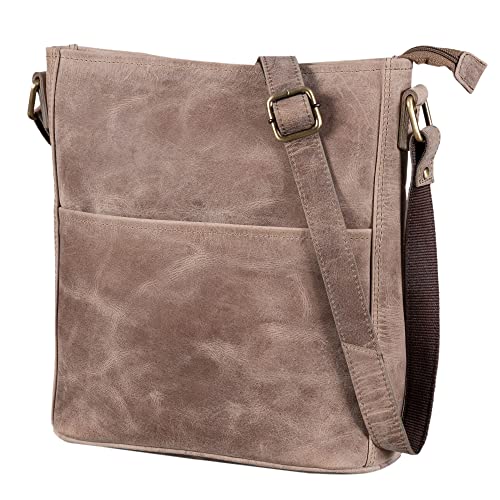 Leabags Leder Handtasche Damen I Premium Echtleder Umh