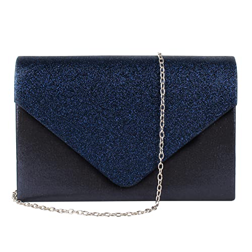Megauk Damen Clutch Glitzer Elegant Abendtasche Gl Nzend