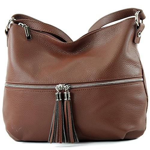Modamoda De T159 Damen Leder Umh Ngetasche Schultertasche