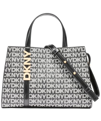 Dkny Handbag Avril Sm Satchel Cro Bk Logo