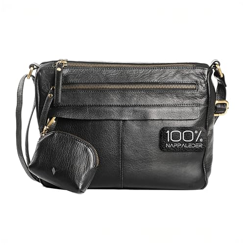 Lavalen Leder Umh Ngetasche Damen Mittelgro Ledertasche Handgefertigt