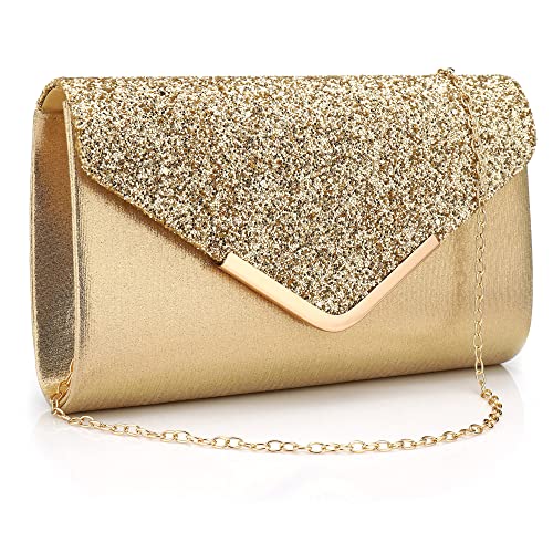 Milky Way Frauen Umschlag Clutch Tasche Pailletten Abend