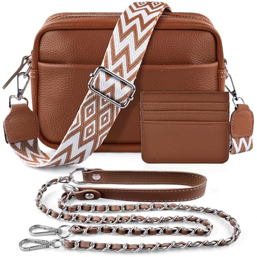 Brotou Umh Ngetasche Damen Echtes Leder Crossbody Bag