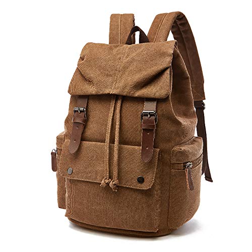 Rufun Leinwand Rucksack Jahrgang F R Laptop Tagesrucksack