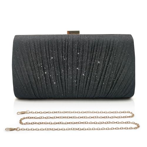 Pahajim Damen Clutch Glitzer Tasche Abendtasche Damen Elegante