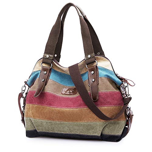 Snug Star Handtasche Damen Canvas Tasche Damentasche Multi