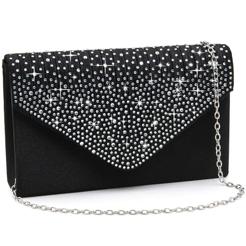 Milisente Abendtasche F R Damen Glitzer Strass Hochzeit