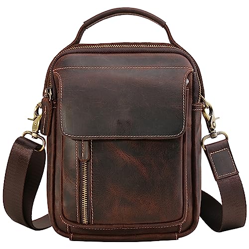 Tiding Umh Ngetasche Herren Leder Schultertasche Echtleder Tasche