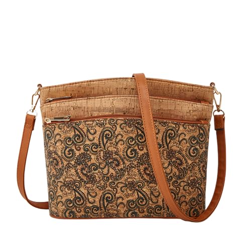 Tuokrisa Naturkork Umh Ngetasche Handtasche Vintage Crossbody Umh