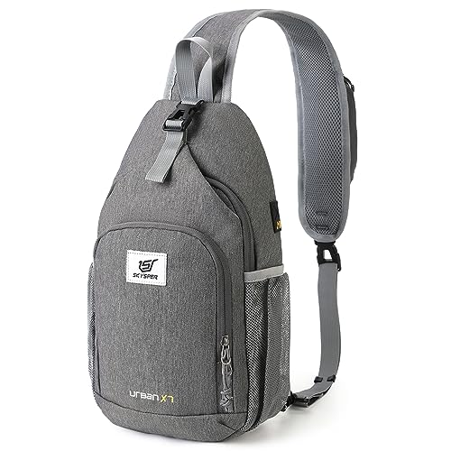 Skysper Brusttasche Schultertasche Herren Sling Bag Klein Crossbody
