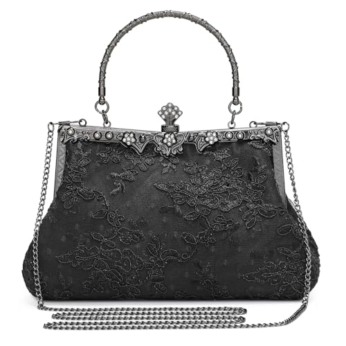 Baigio Clutch Damen 1920s Abendtaschen Damen Vintage Clutch