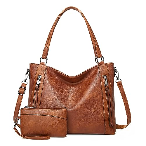 Vinbagge Damen Handtasche Leder Henkeltasche Top Griff Tasche