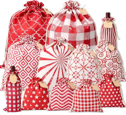 Popgiftu Jute Geschenkt Ten Mit Kordelzug 12 St